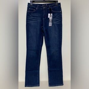 NWT Tru Luxe Jeans “Sydney” Straight Leg – Women’s 31 / 12 – Dark Wash Denim